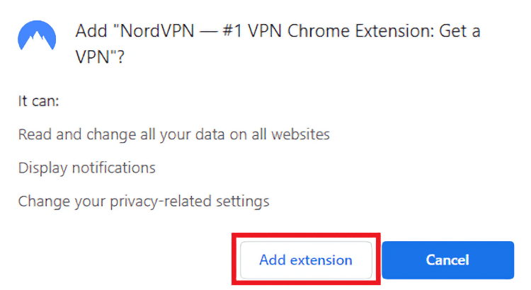 Adding NordVPN on Chrome