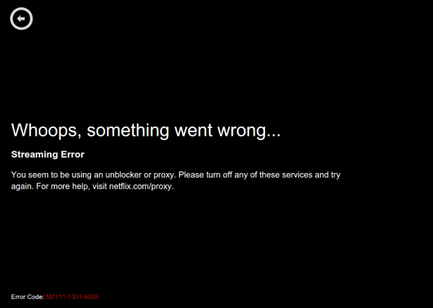 Netflix Geo Block