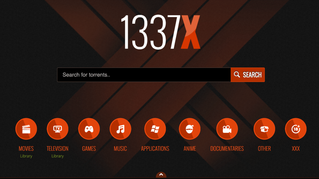 1337X Website Homepage