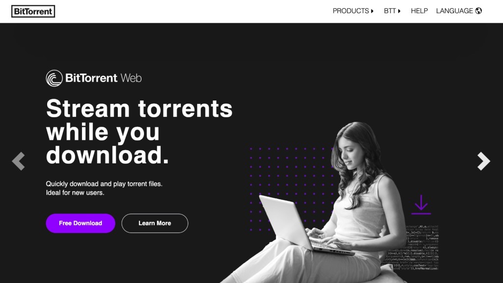 BitTorrent Client Website