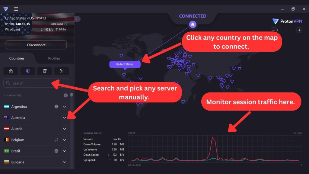 How to connect to Proton VPN servers