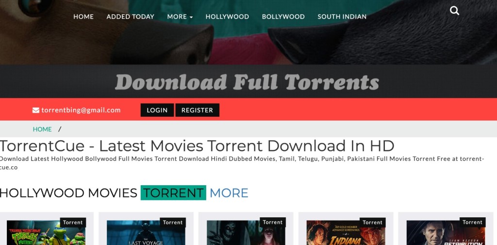 Torrent Cue Homepage