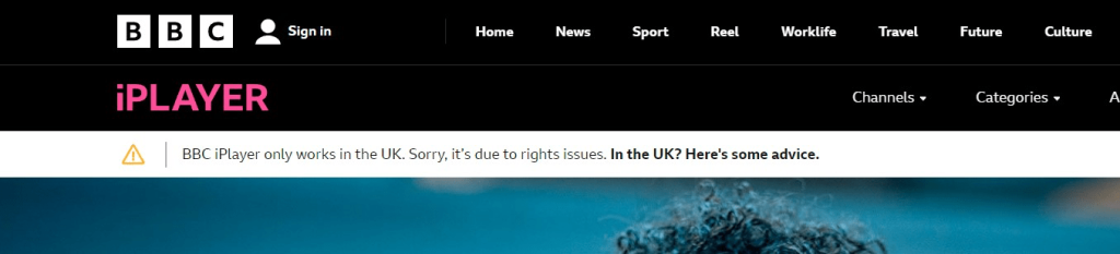 bbc iplayer geo block error message