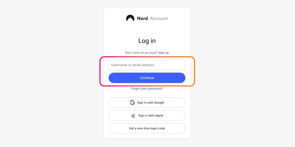 Accessing Nord Account