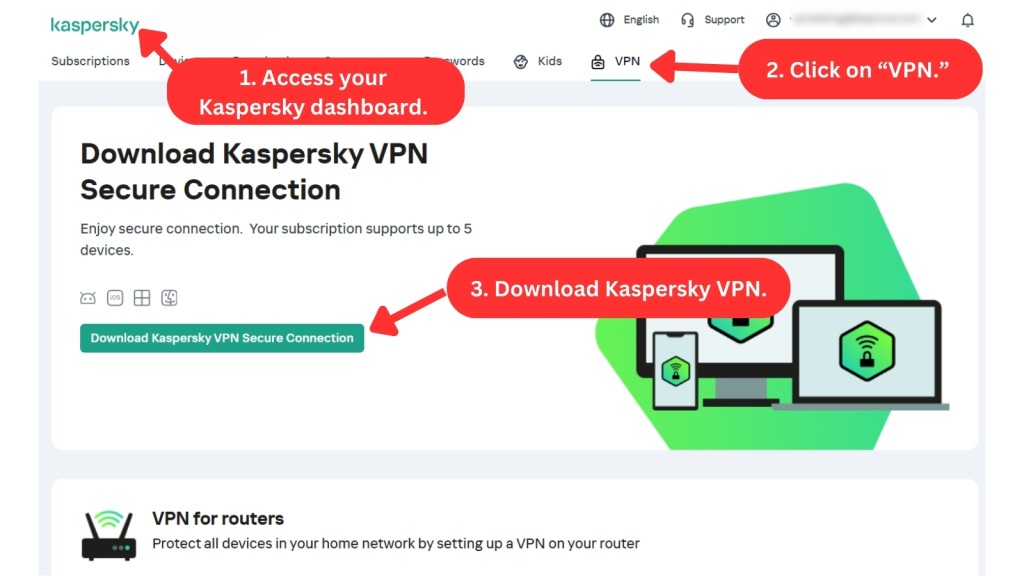 How to download Kaspersky VPN