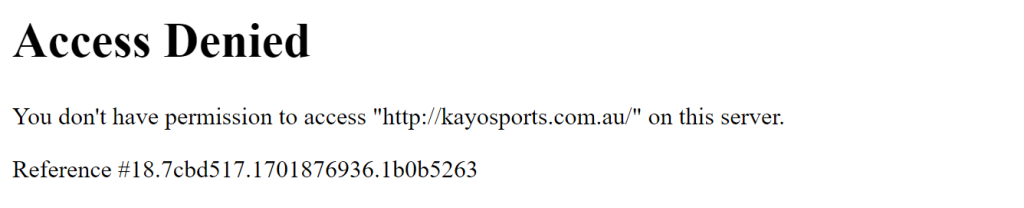 Kayo Sports Geo Block