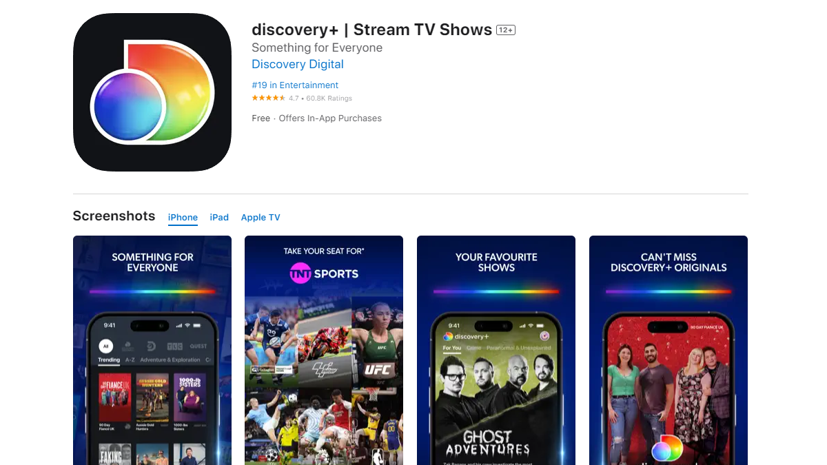discovery+  Stream TV Shows, Originals and More::Appstore for  Android
