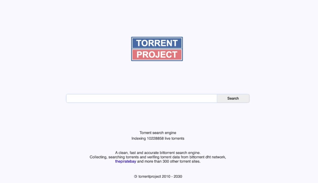 Torrent Project Home Page