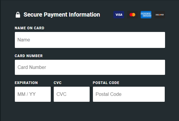 Shudder payment details page