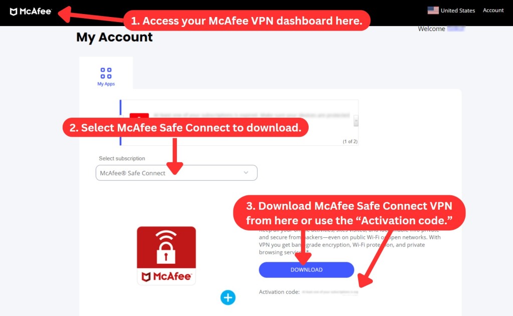 How to download McAfee Safe Connect VPN
