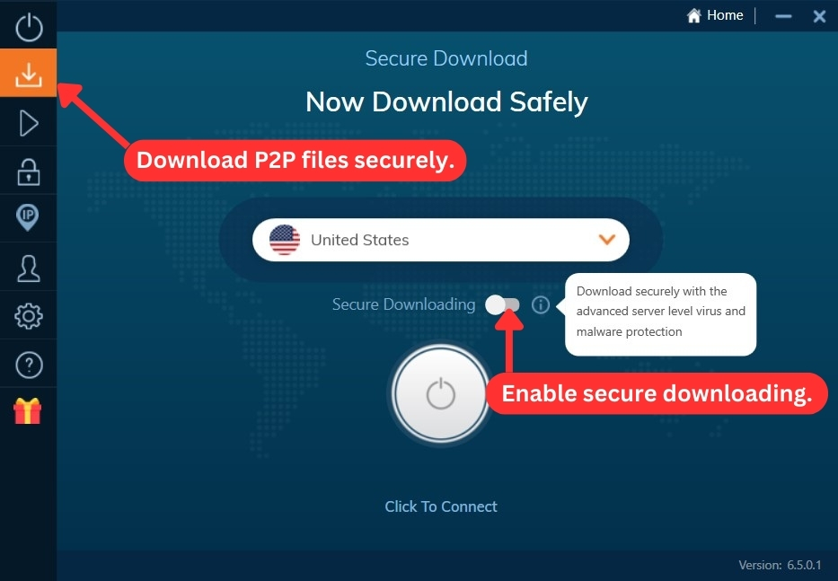 Ivacy VPN Secure Download on Windows