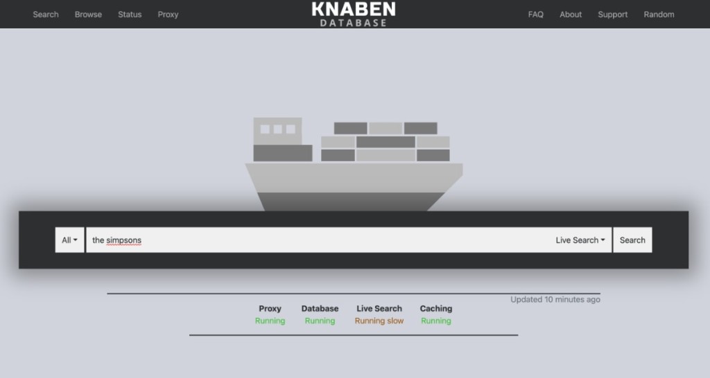 Knaben Torrent Repository Homepage