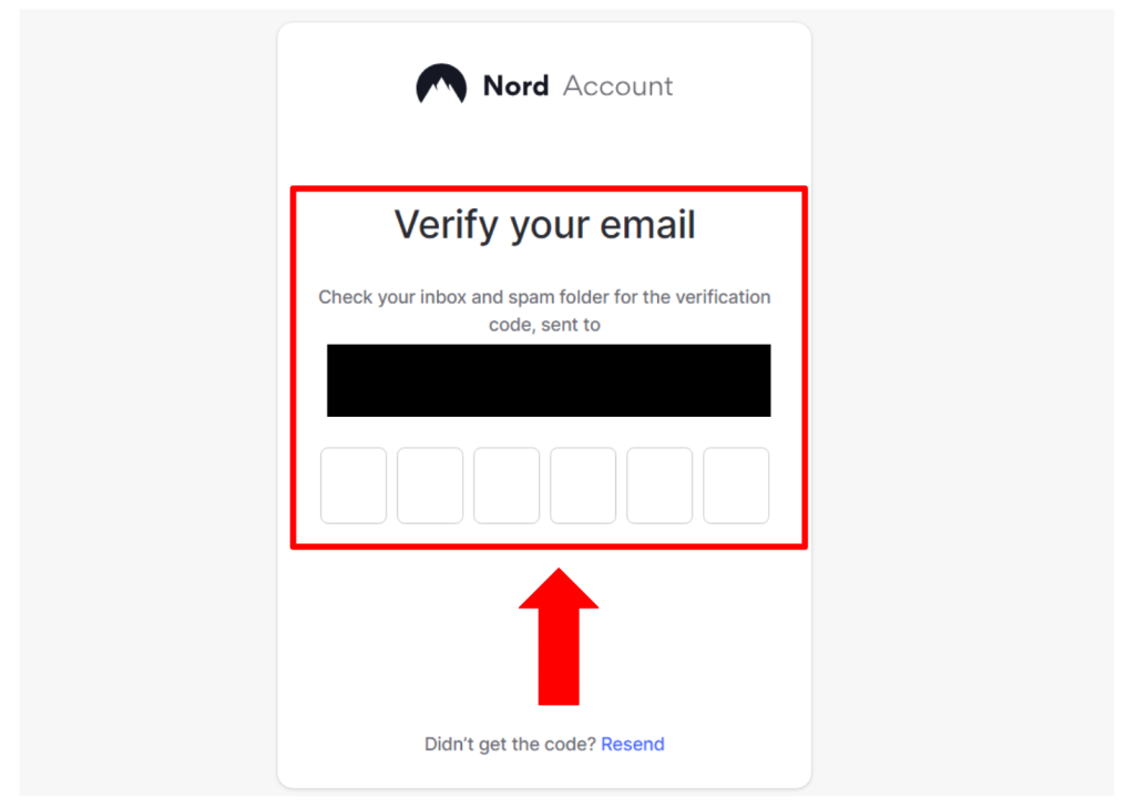 Verifying NordVPN Account Through Email Code
