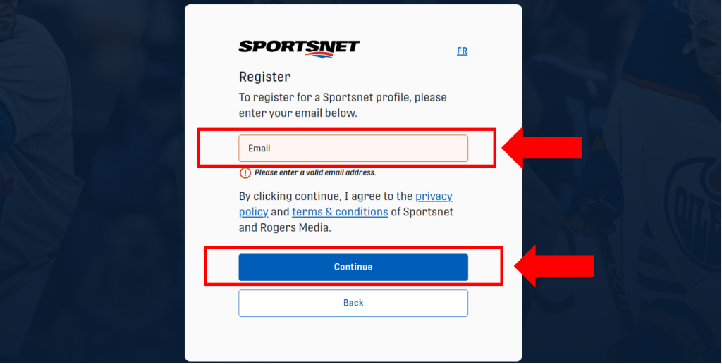 Signing Up for Sportsnet Plus