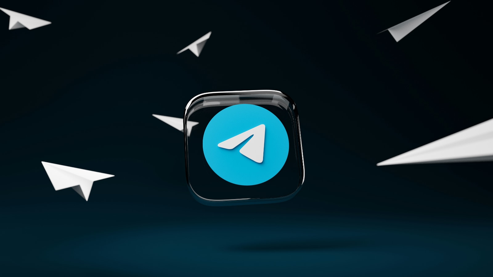 Telegram App Glass Icon