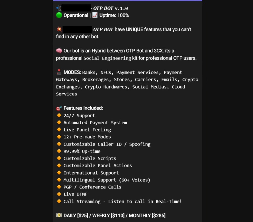 OTP Bots Available for Purchase