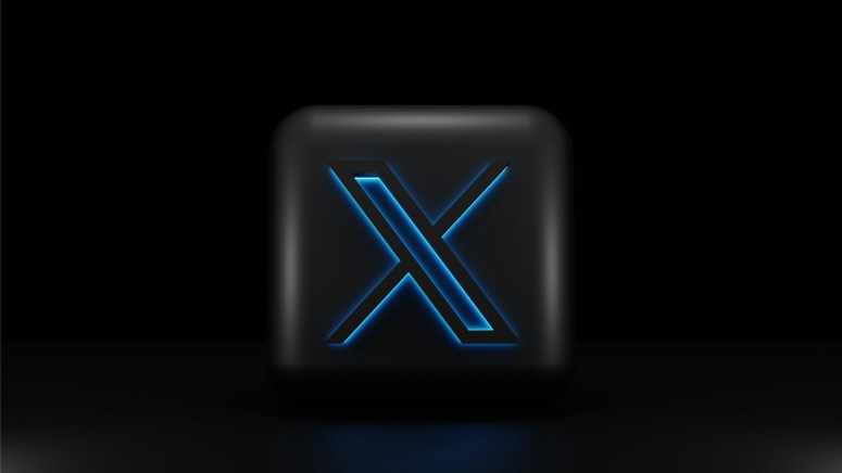 X Social Media Network 3D Logo