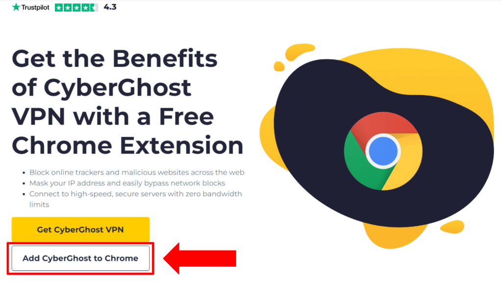 Adding CyberGhost VPN to Chrome