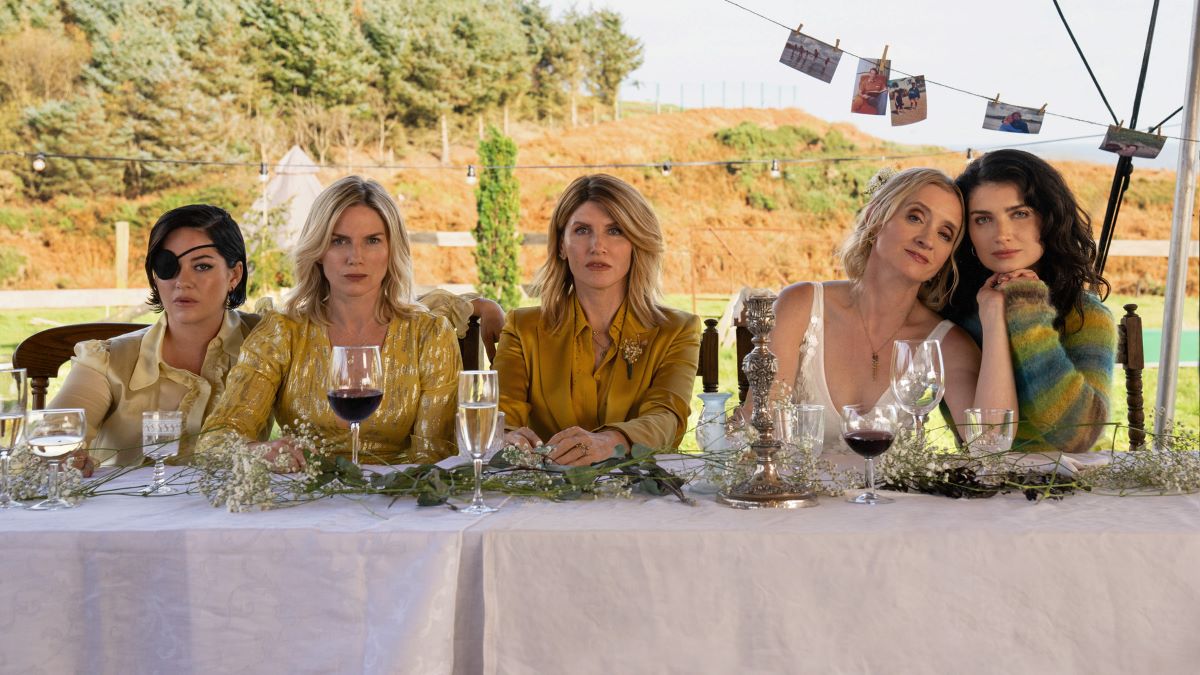 Sarah Greene, Eva Birthistle, Sharon Horgan, Anne-Marie Duff and Eve Hewson in Bad Sisters (Apple TV+)