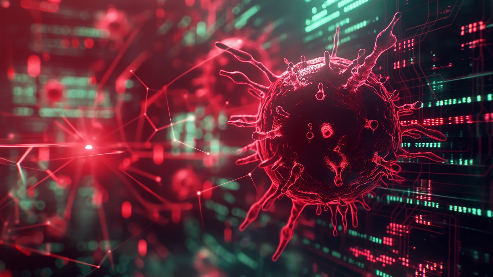 Computer Virus Illustration