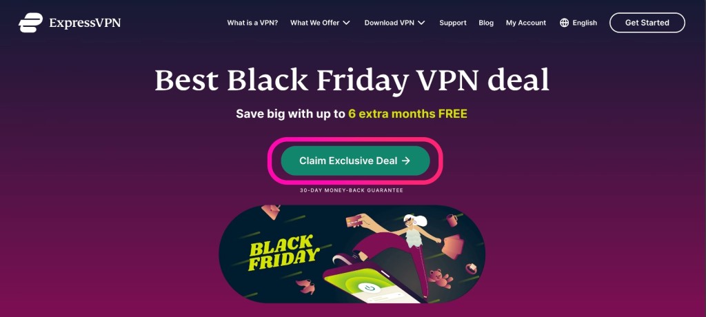 ExpressVPN Black Friday Landing Page