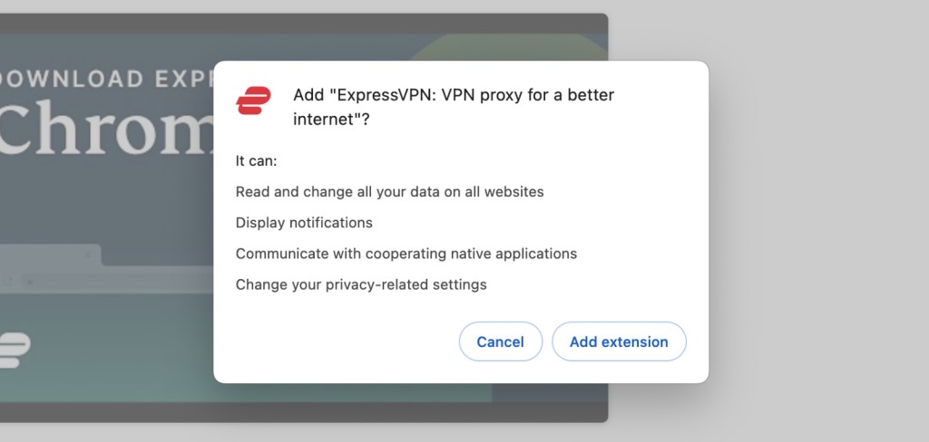 Installing ExpressVPN on Chrome