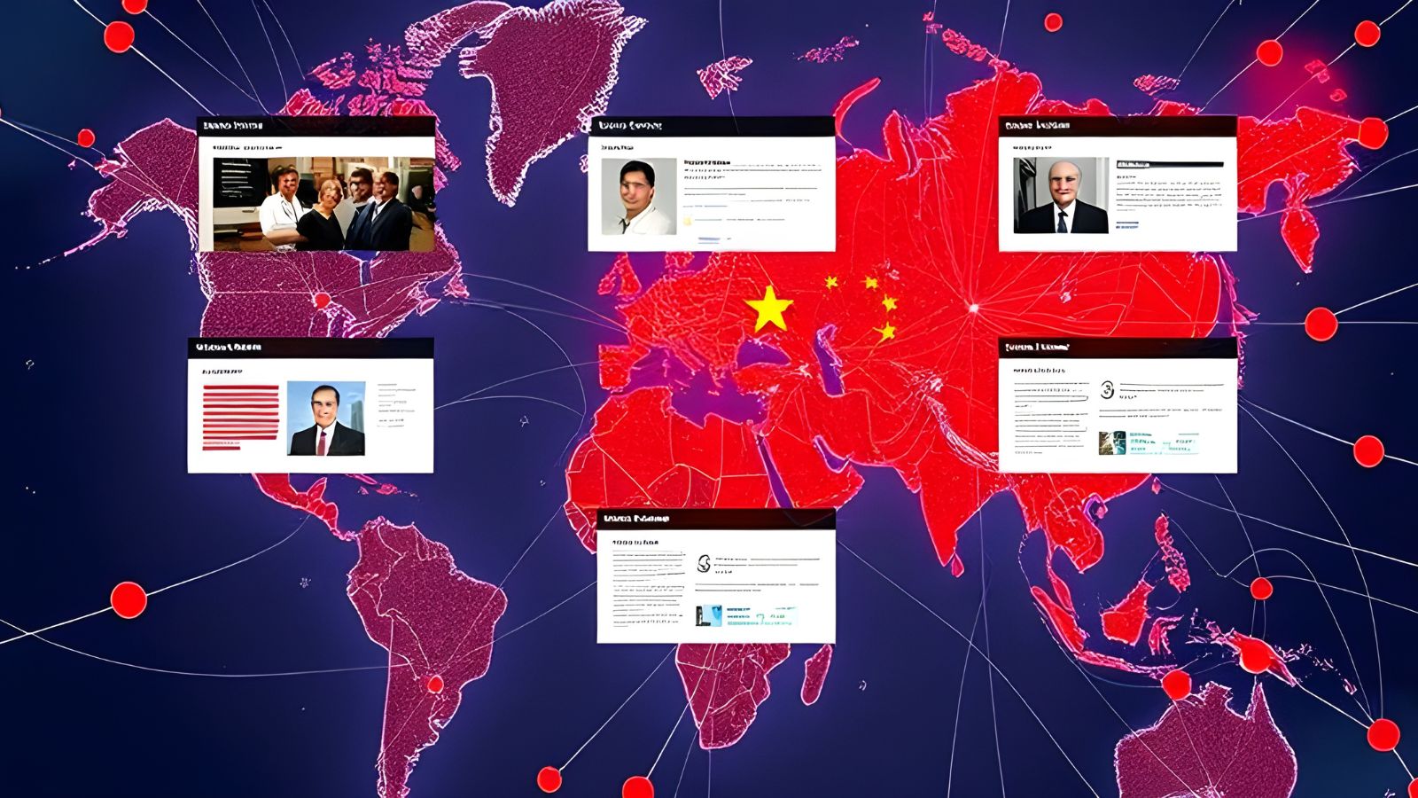 Pro-China Influence Network of Fake Sites