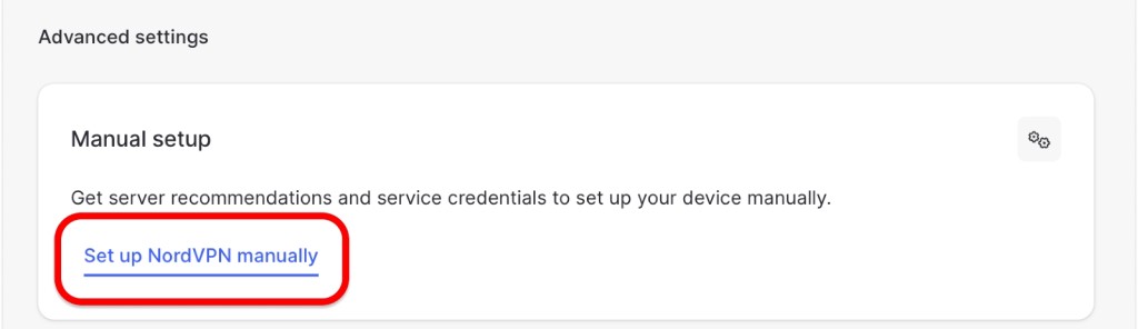 Setting Up NordVPN Manually