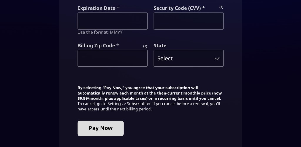 Paying for HBO Max