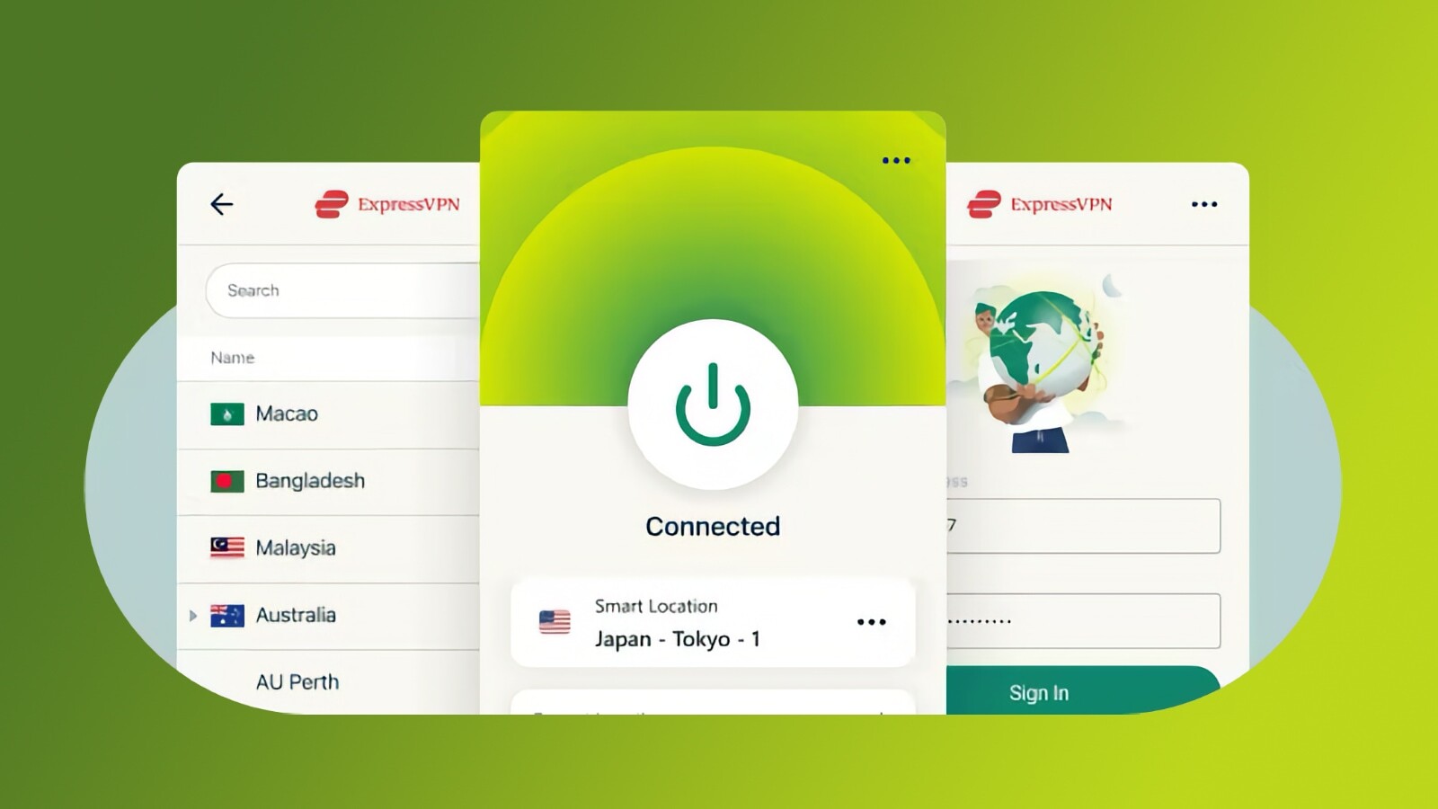 ExpressVPN Linux App Interface