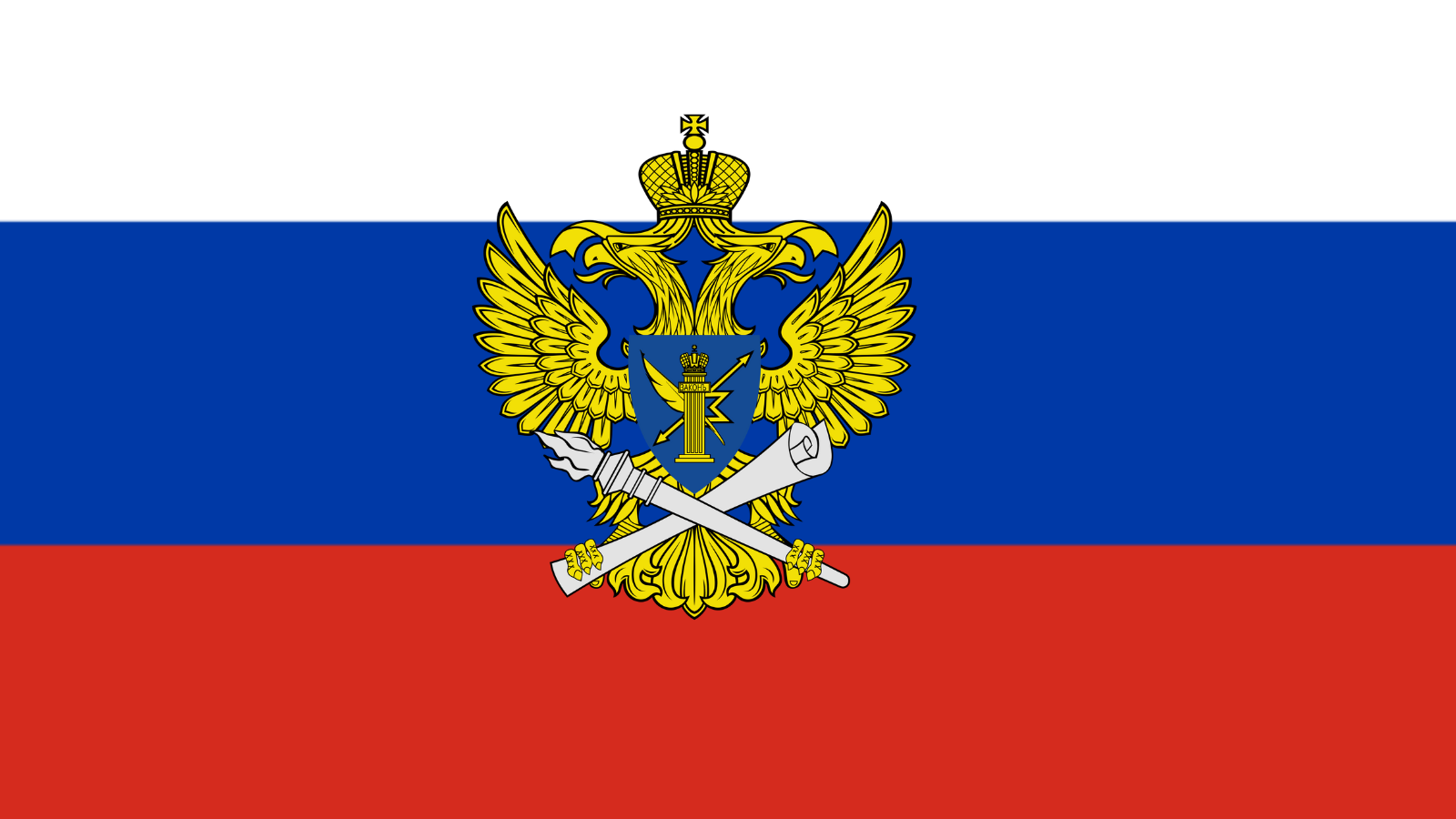 The Russian flag with Roskomnadzor symbol (Roskomnadzor has asked Google to take down 47 VPNs from Playstore)