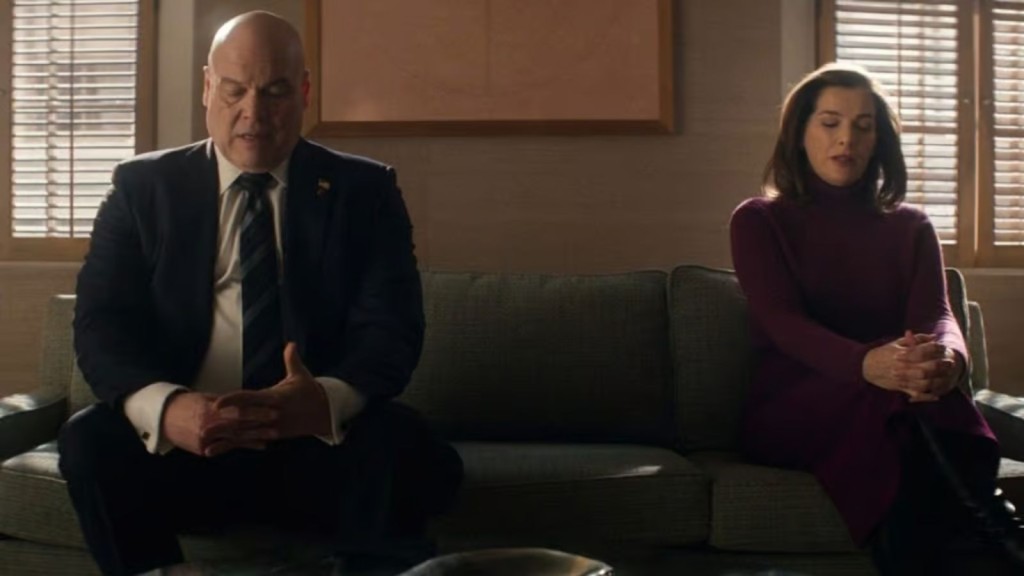 Wilson Fisk (Vincent D'Onofrio) and Vanessa Fisk (Ayelet Zurer)