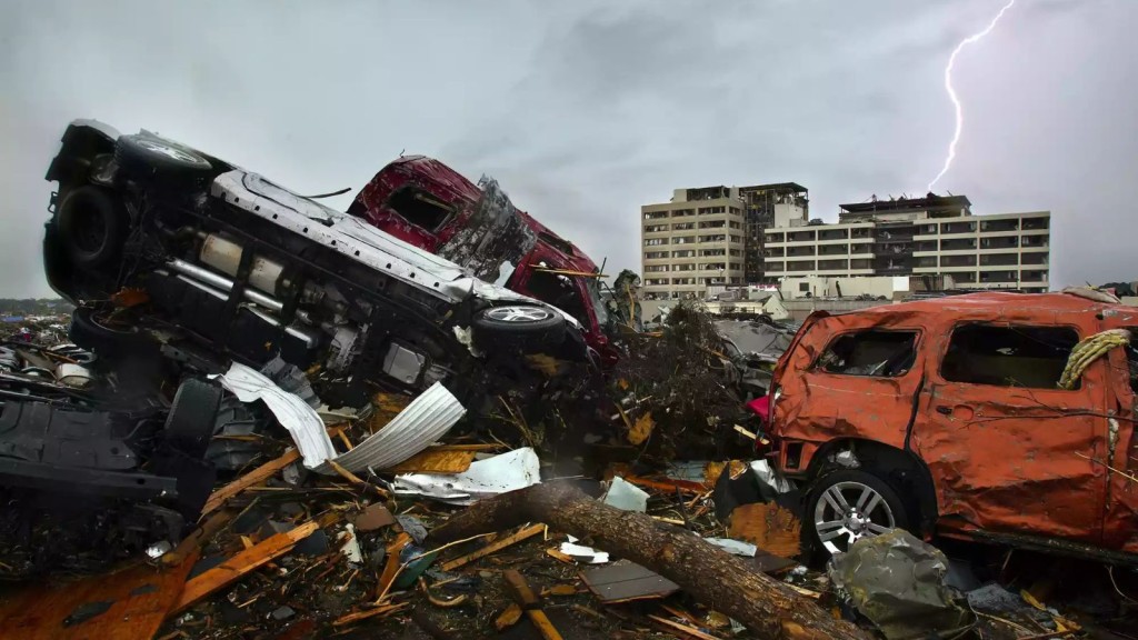 Wreckage in Joplin, Missouri