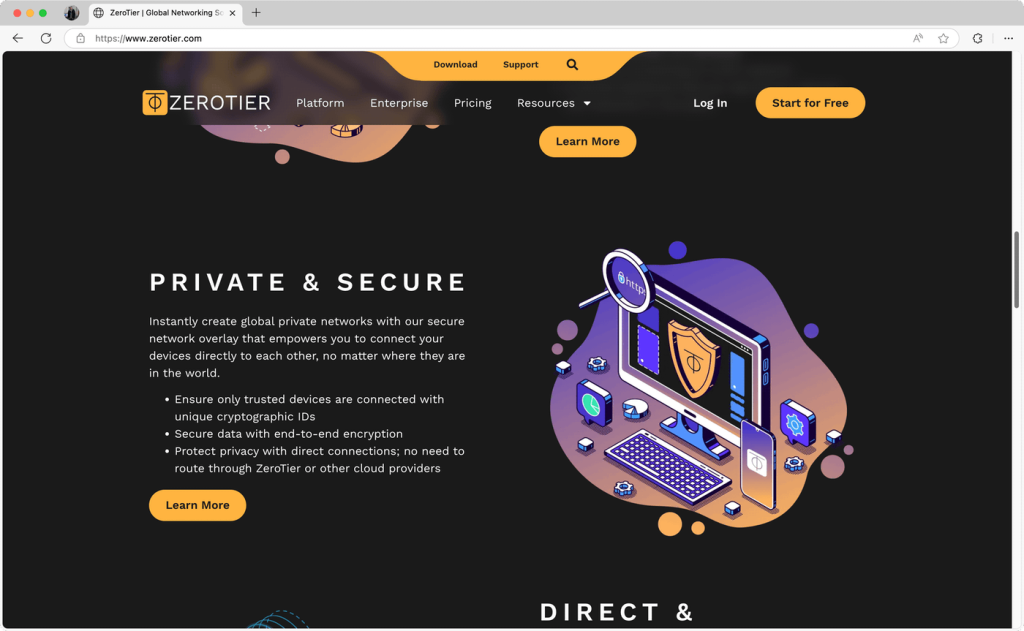 ZeroTier One Home Page