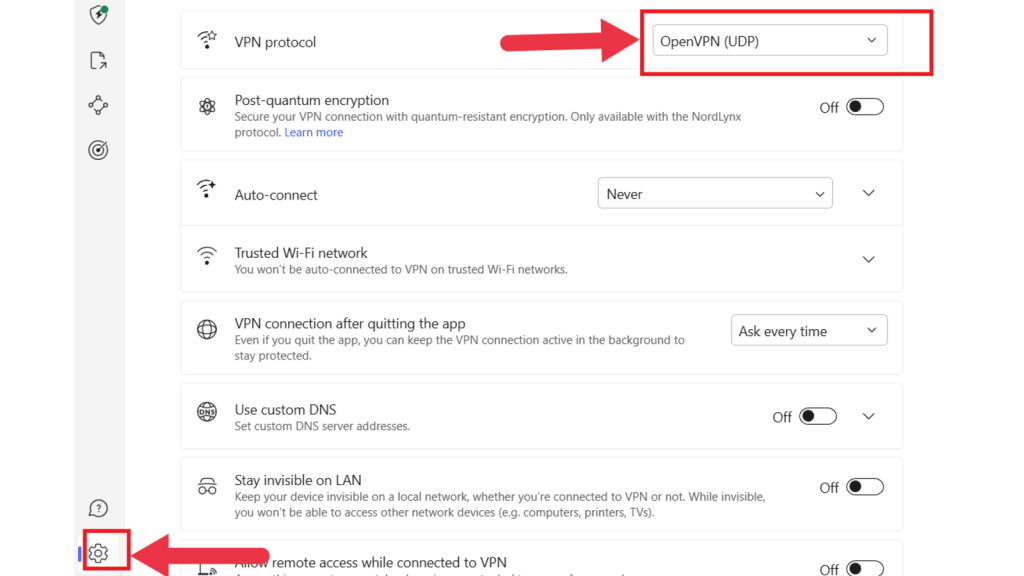 Enable OpenVPN Protocol in Virginia in 2025