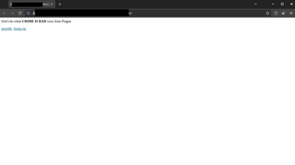 LockBit defacement message 