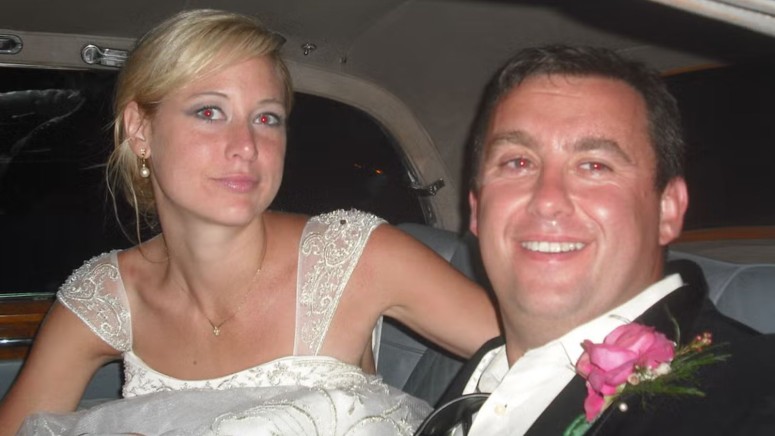 Molly and Jason on their wedding day