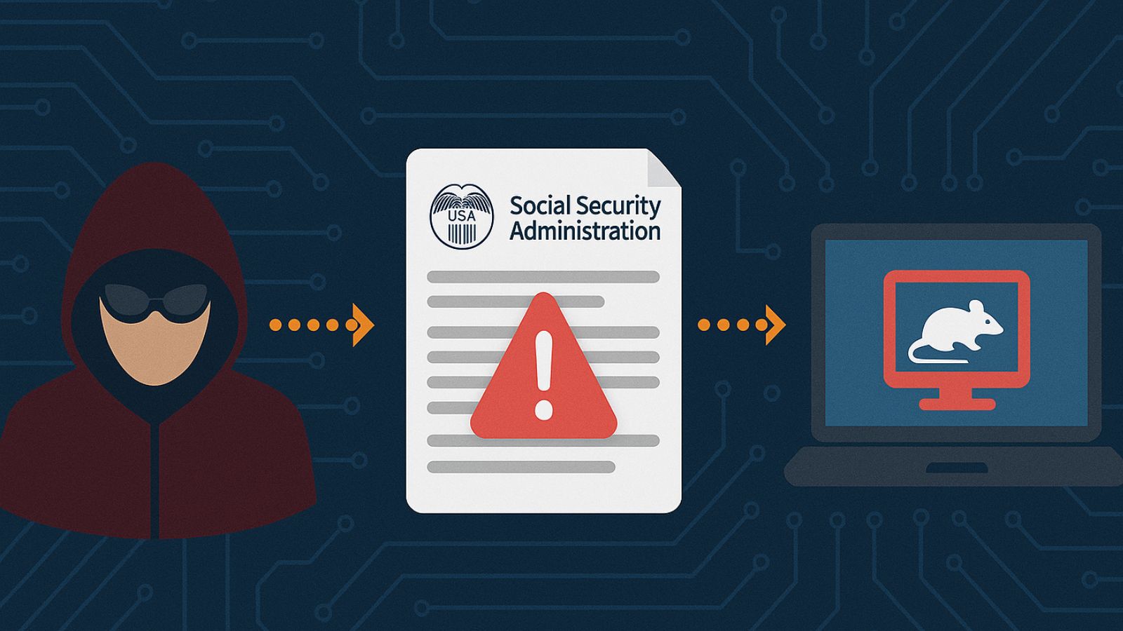 Phishing emails masquerading as official SSA notifications to deploy RAT.
