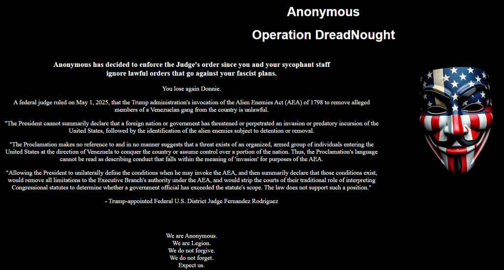 The GlobalX website was hacked and defaced