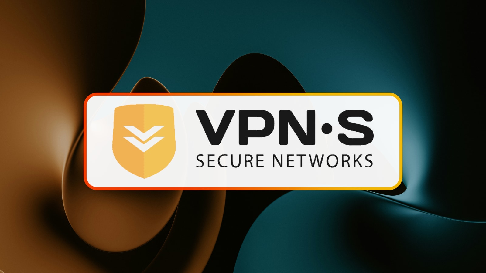 VPNSecure Logo with an Abstract Background
