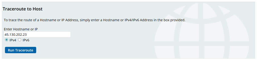 Enter your IP address in this tool
