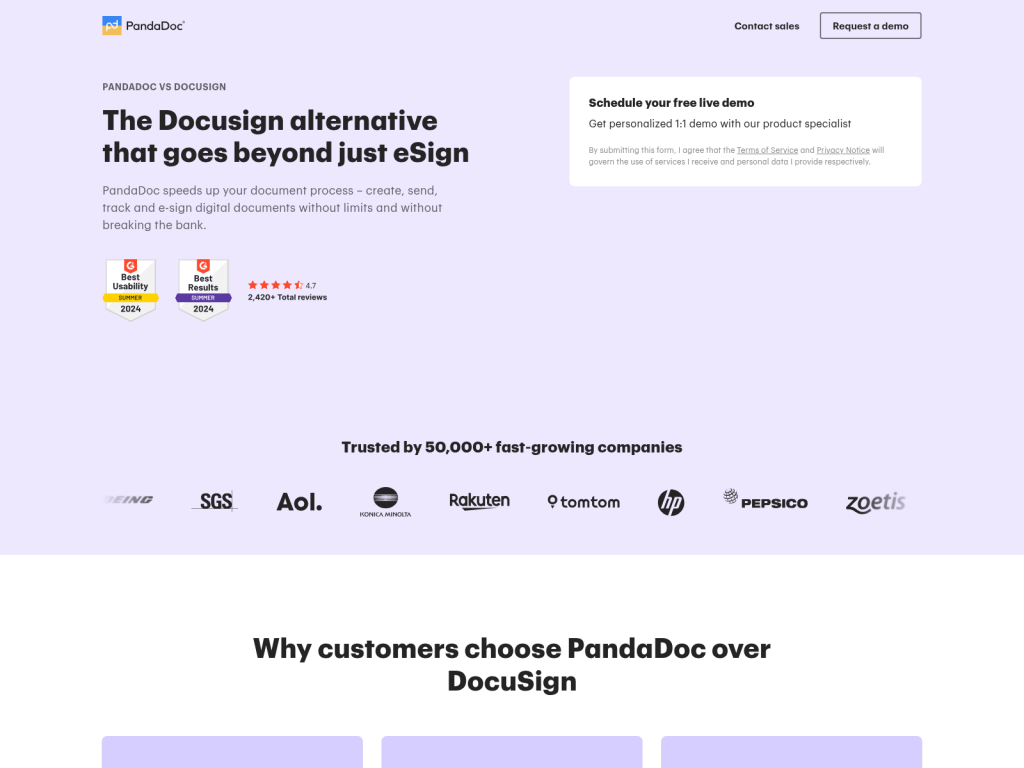 Fake Docusign domain