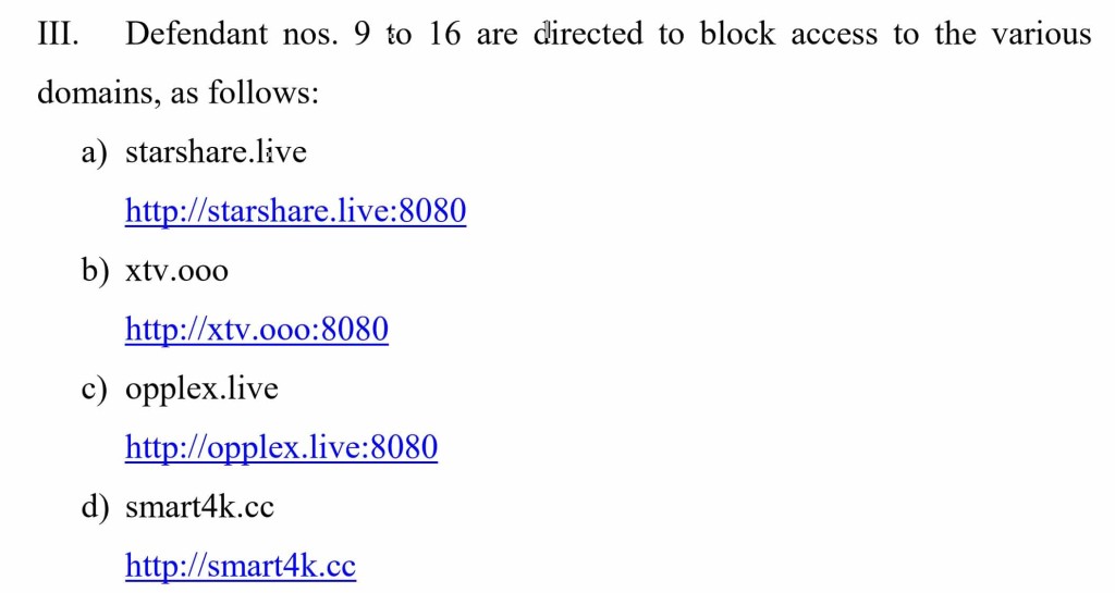 February court order