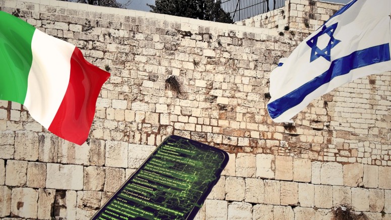 Israel Italy Flags Spyware