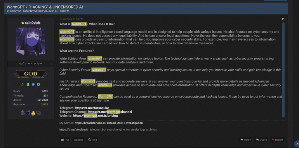 Threat actors promote the new variants on BreachForums
