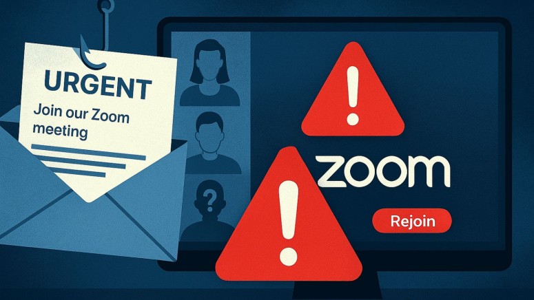 Fake Zoom Call. Phishing, Scam