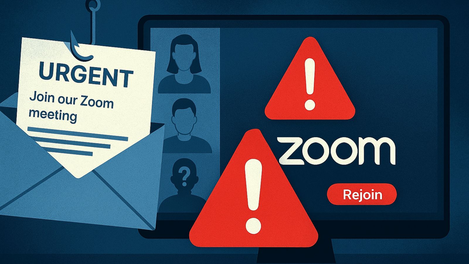 Fake Zoom Call. Phishing, Scam