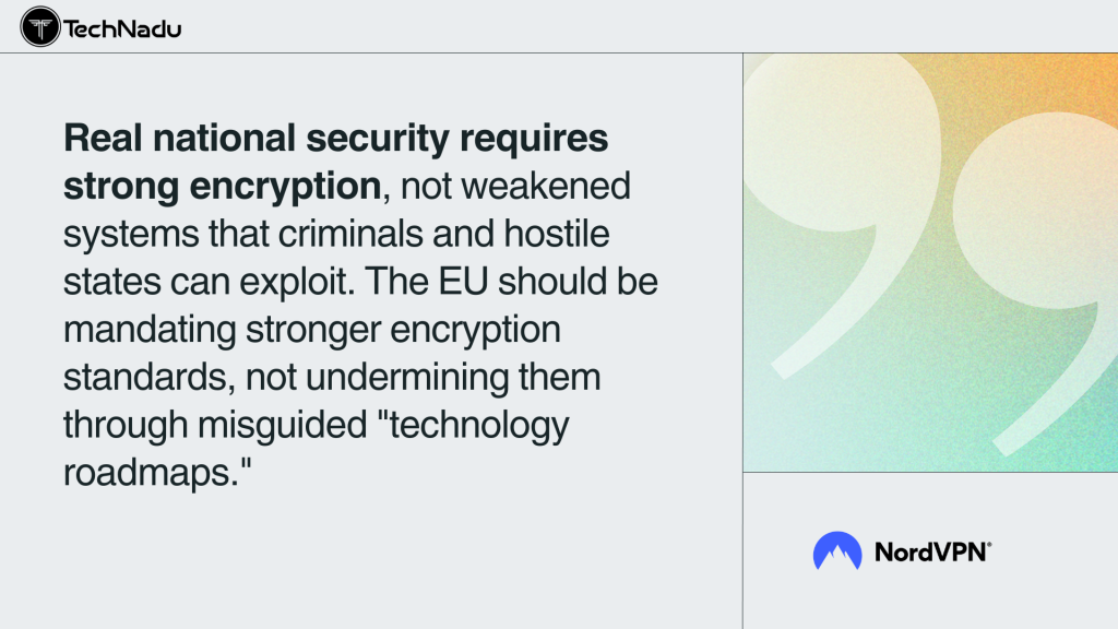NordVPN's comment on EU's new policy