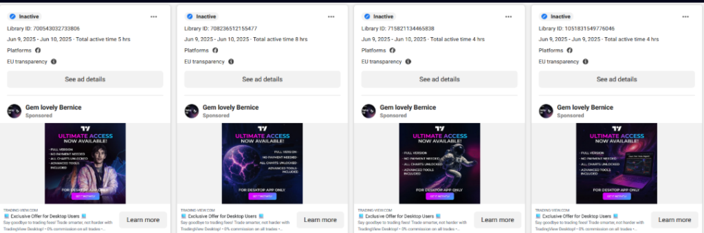 Malicious advertisements on Facebook 